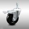 Service Caster 4 Inch SS Hard Rubber Swivel 10mm Threaded Stem Caster with Total Lock Brake SCC-SSTSTTL20S414-HRS-M1015 - alternate 1